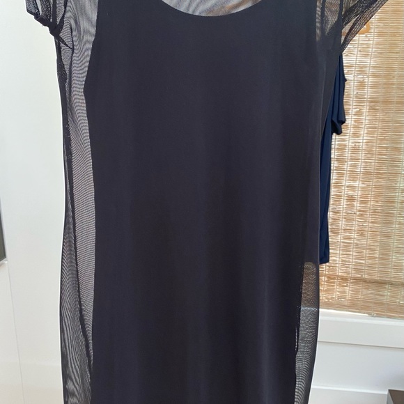 Sheer 2 piece dress with black slip. - Picture 3 of 3